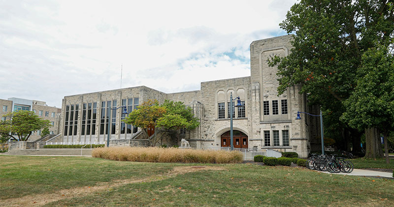 Exterior of brick building at Butler University